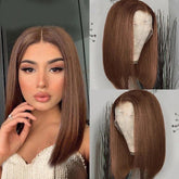 Short Straight Lace Front 100% Human Hair - Anellace